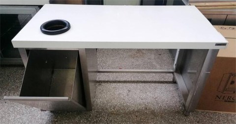 Μεταχειρισμένο Ερμάριο Ανοξείδωτο Με Επένδυση Αμπάρι & Λάστιχο Φ23Cm 155x72,5x97Cm 
